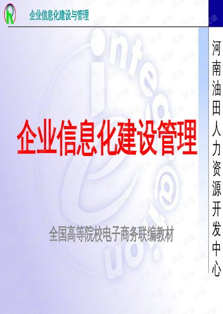 企业信息化建设管理的路径与服务资源整合